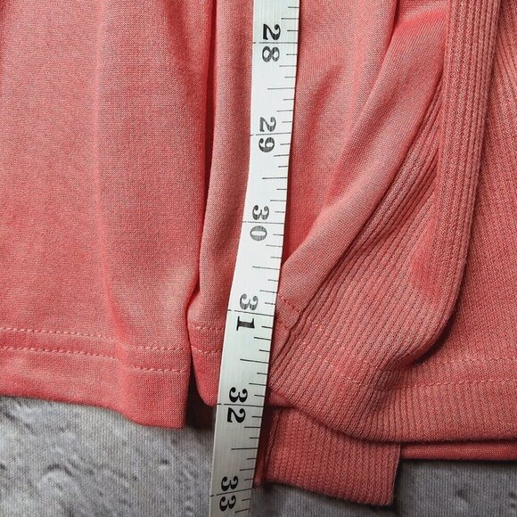 Muk Luks Coral Pink Soft Duster Cardigan Sweater NWT Size L - Picture 10 of 11